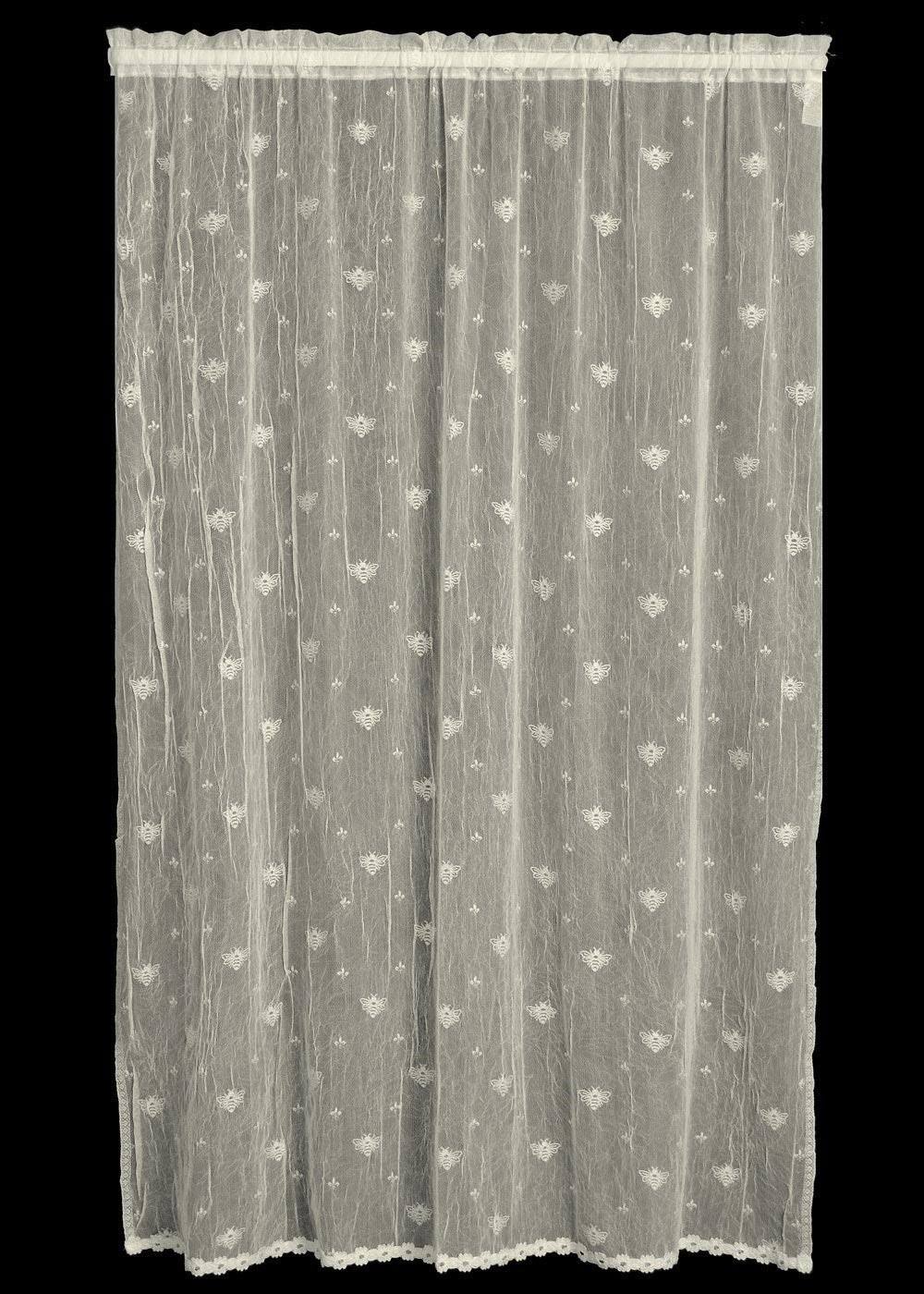 Heritage Lace 7165E-4596HT Bee 45 x 96 in. Panel with HT Ecru