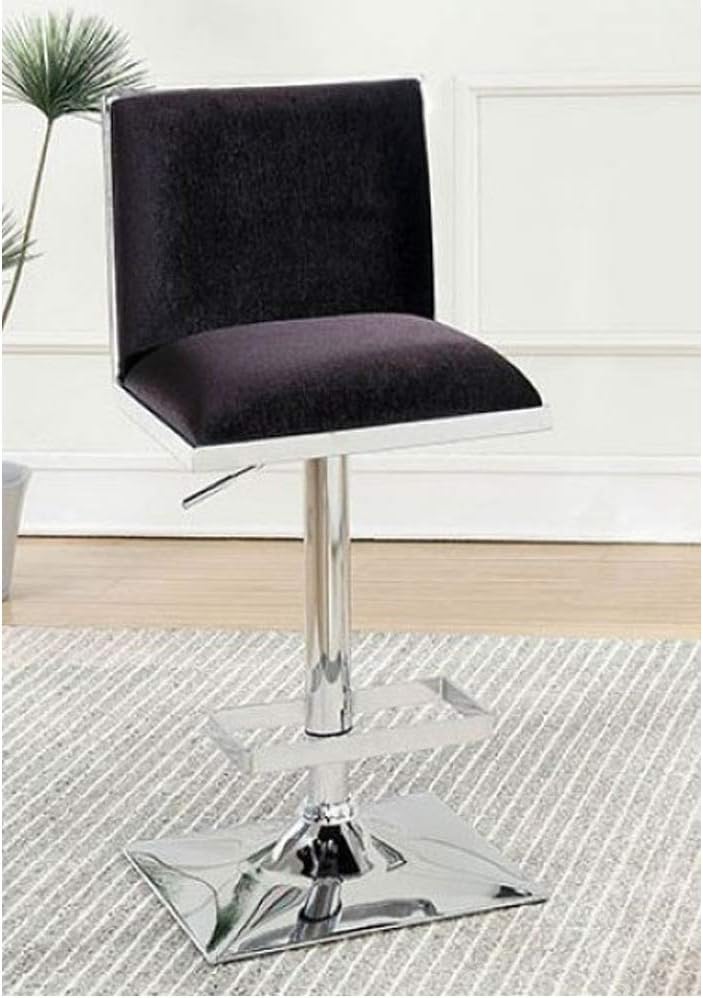 William's Home Furnishing WI-BR6462BK Orjan Bar Stool in Black Finish