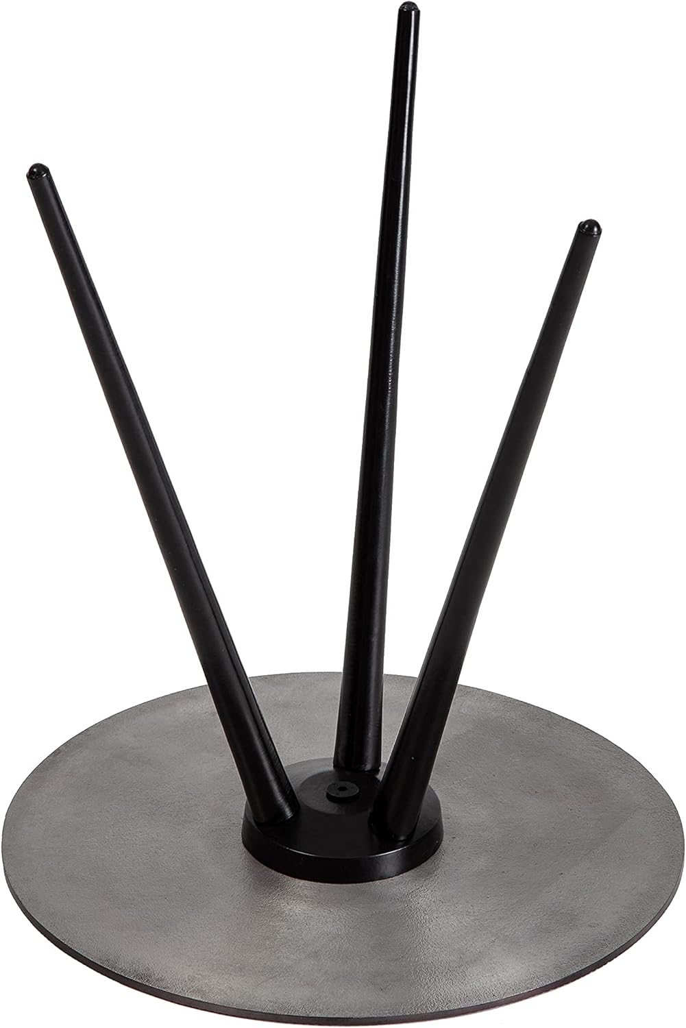 Alber Small Round Table, Wood Side Table, Mini Round Table for The Living Room - Black Pack of 2