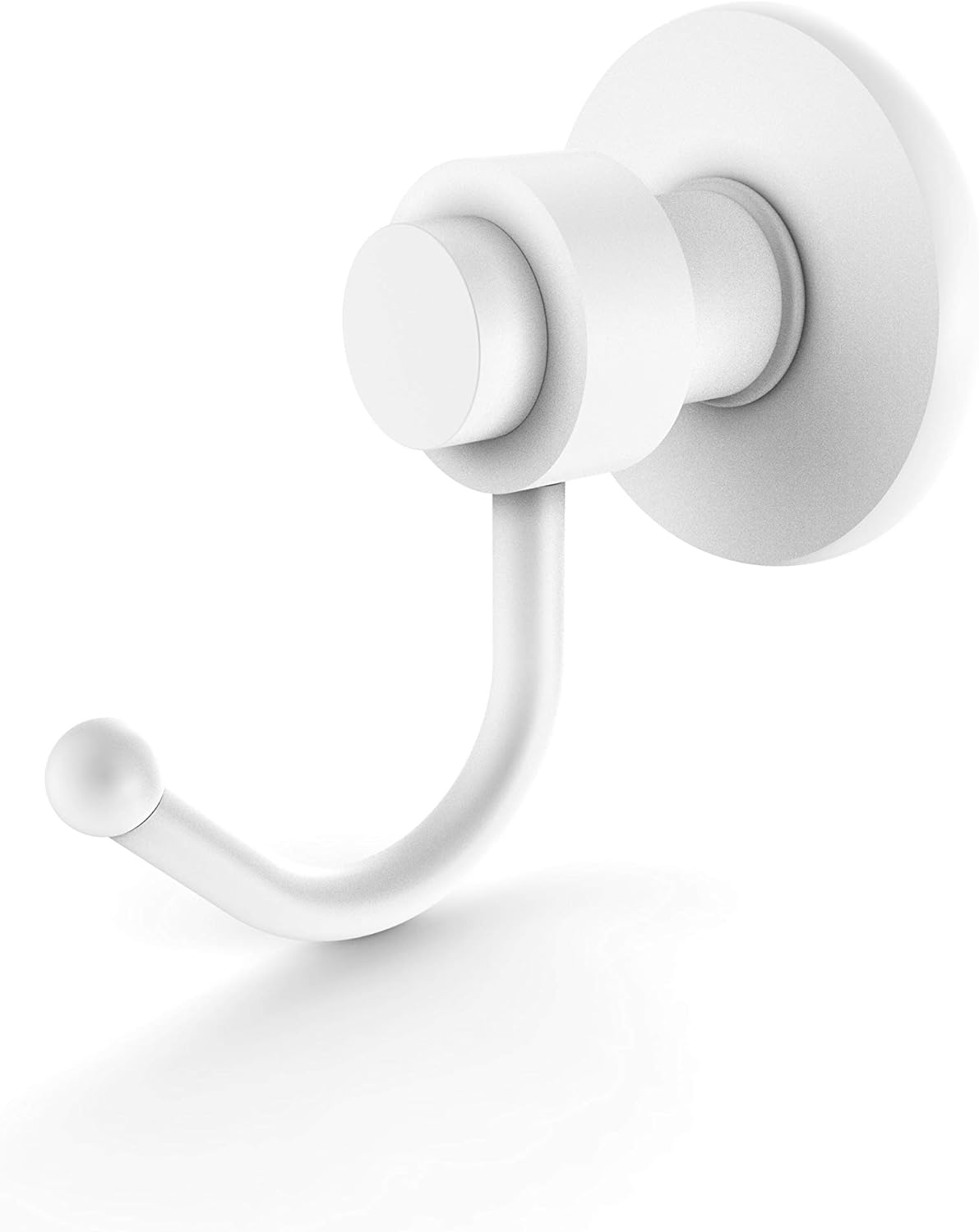 Allied Brass 920 Mercury Collection Robe Hook, Matte White Pack of 2