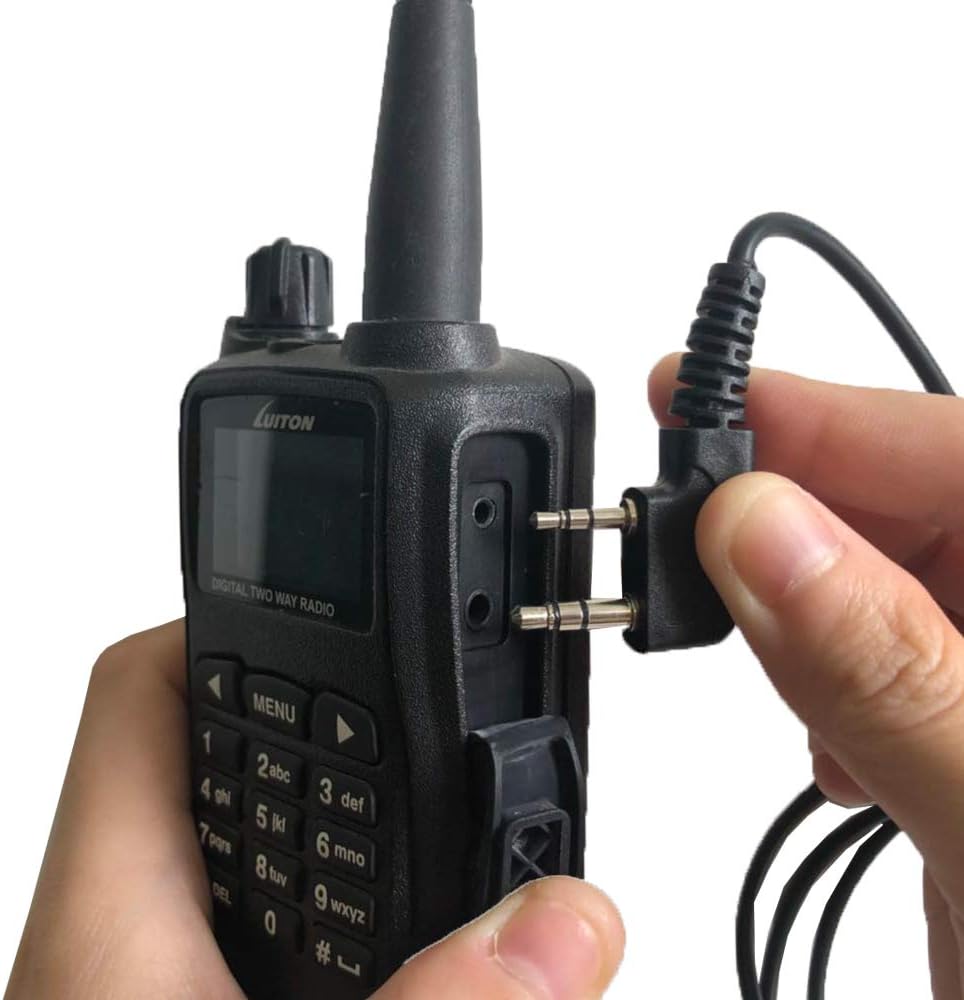 Walkie Talkie Earpiece with Mic for BaoFeng Radio Retevis Headset for Baofeng UV-5R BF-888S Arcshell Retevis H-777 RT21 RT22 Kenwood 2 Way Radio by LUITON (10 Pack)