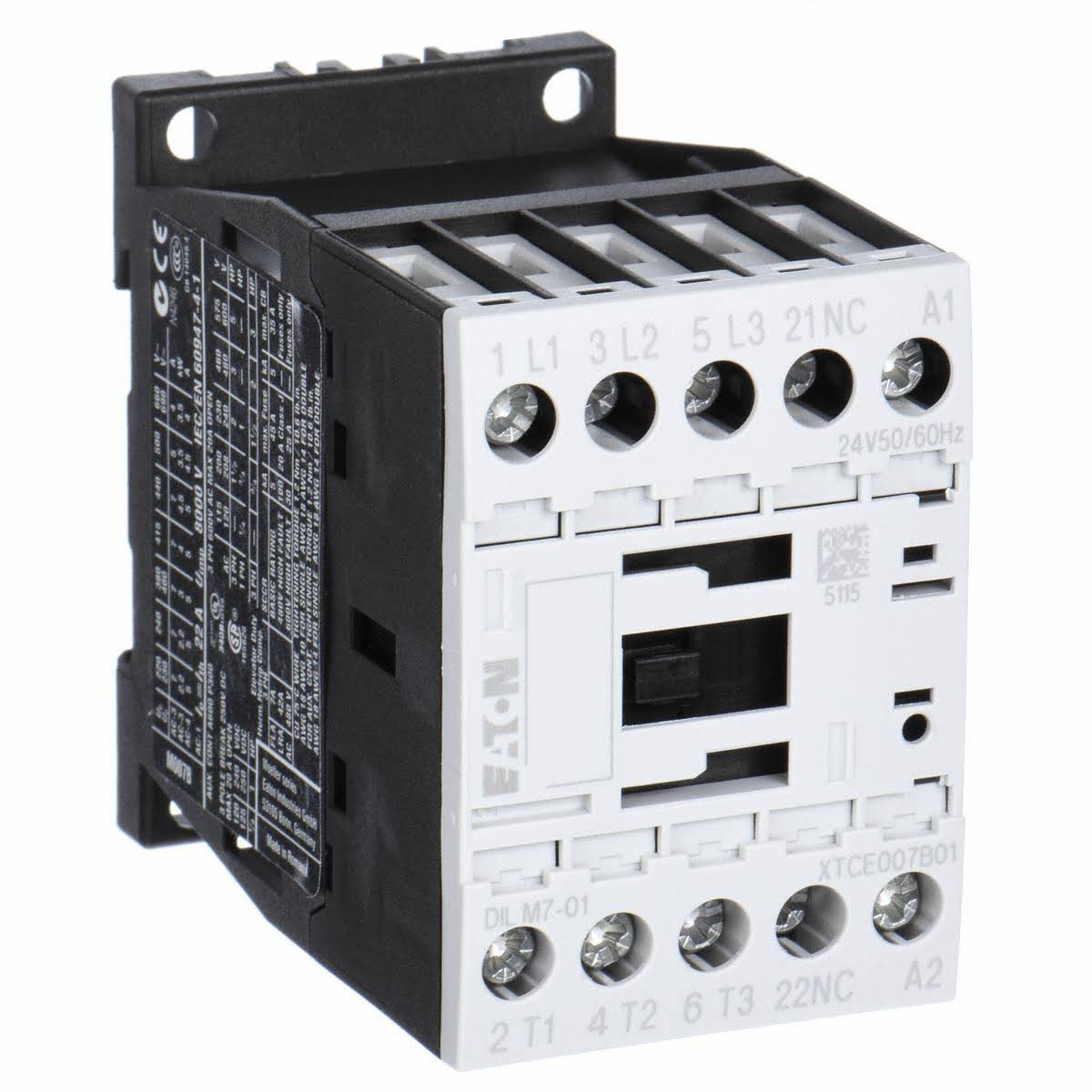 Dayton 6EAW2 120VAC Non-Reversing IEC Magnetic Contactor 3P 32A