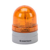 Werma Industrial Signal Beacon: Yellow, Double Flash or EVS (Enhanced Visibility System) Flashing (Random flashing), 115-230 VAC