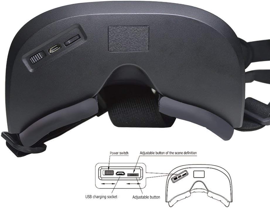 SHANNISS Night Vision Goggle 8mm Binoculars for Hunting PRO Tracker Water-Resistant Optics Near-Infrared Illuminator for Wildlife Viewing, Surveillance