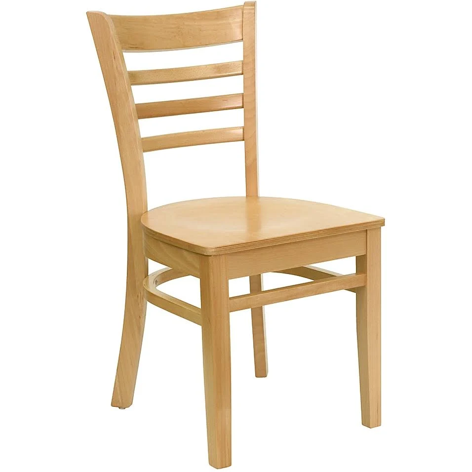 Flash Furniture Ladder Back Wood Chair in Natural