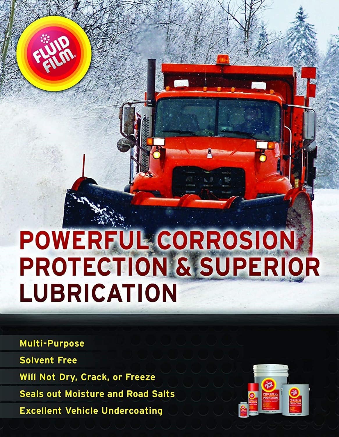 Fluid Film 1 Gallon Can Rust Inhibitor Rust Prevention Anti Corrosion Anti Rust Coating Undercoating Underbody Rust Proofing Corrosion Protection for Truck Snow Blower Car Tractor Bus with Tissue Pack Pack of 2