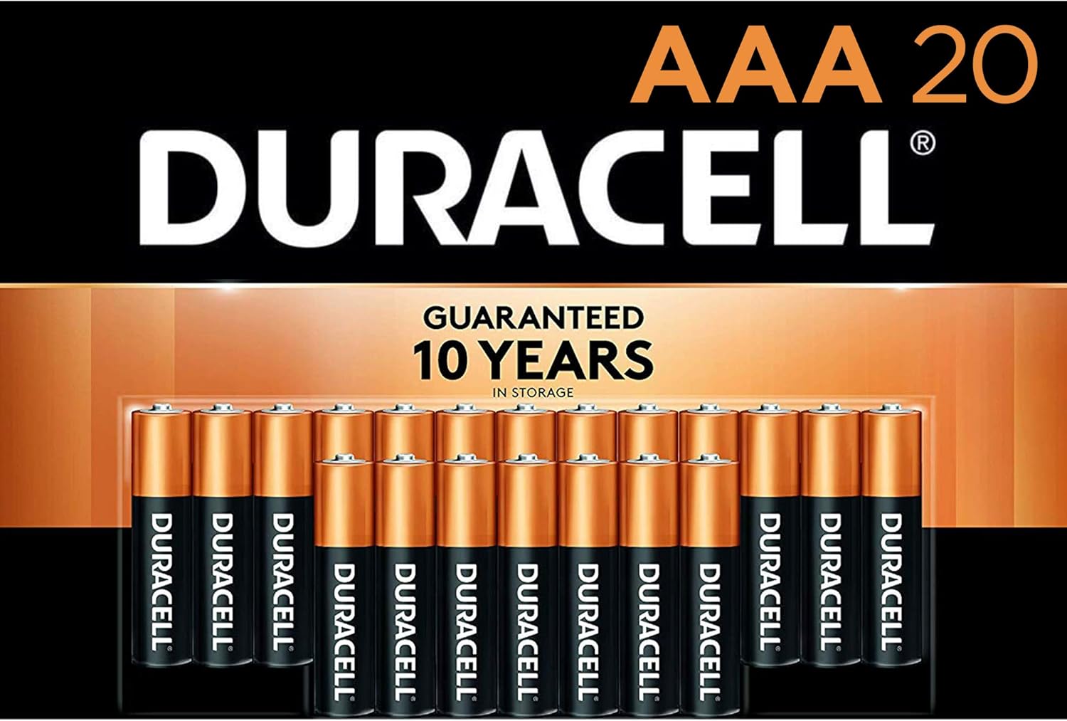 Duracell CopperTop AA + AAA Alkaline Batteries Combo Pack, Long Lasting, All Purpose Double A & Triple A Battery, 56 Count Pack of 2