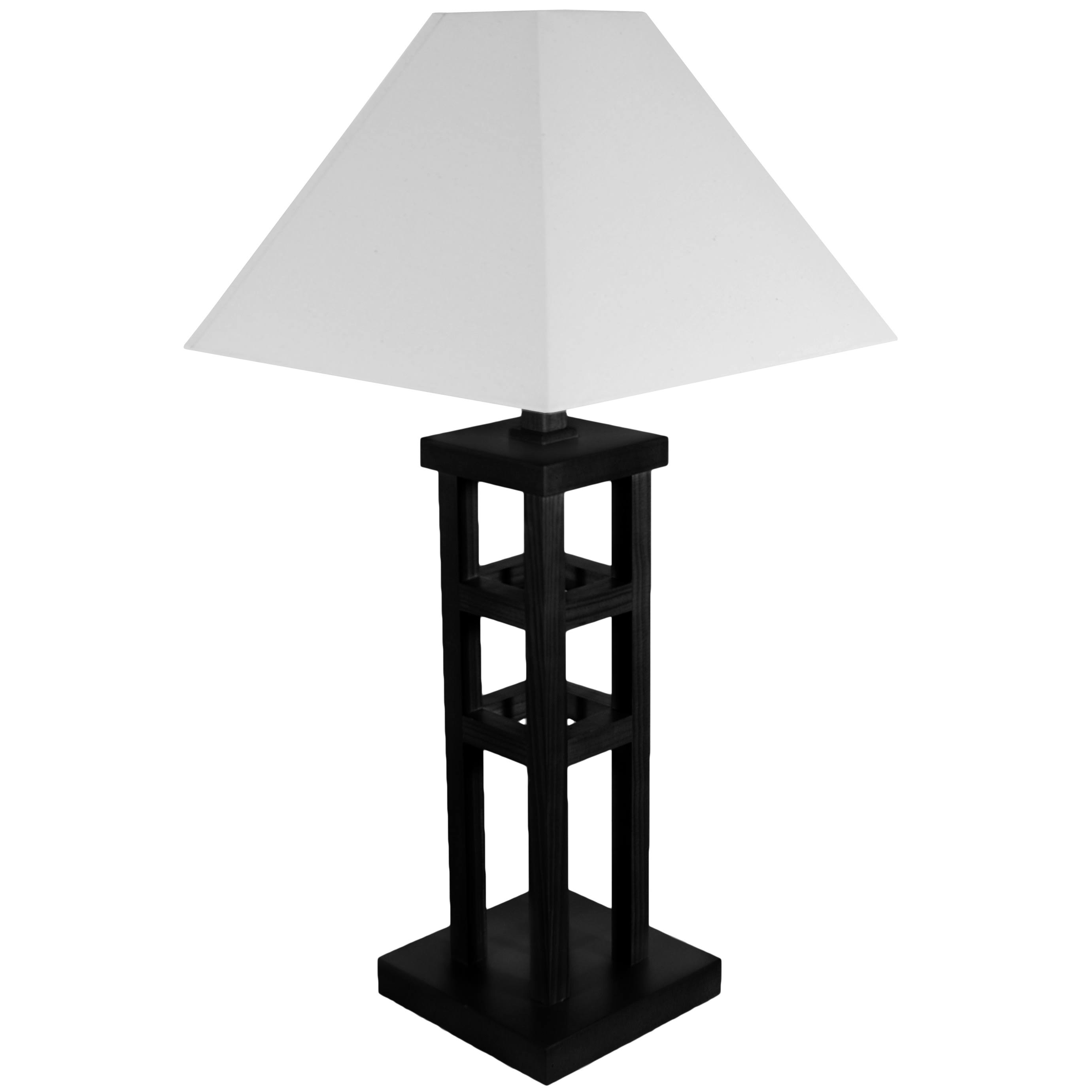 Oriental Furniture Mosko Table Lamp - Black