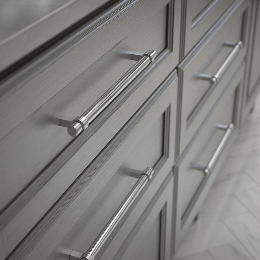 Drawer Pull 8-13/16 in. Center-to-Center Wrapped Chrome Plated Bar (24-Pack)