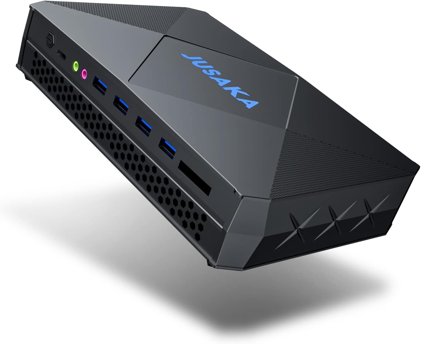 Mini PC i7 8809G Windows 10 Pro, Mini Desktop Computer Gaming 8 Gen 4 Cores,16GB RAM 256GB SSD,Gigabit Ethernet, 4K 60HZ, Dual HDMI, Type C, USB×8,2.4G/5.0G WiFi, Dual Fan Gaming Small Form Factor PC