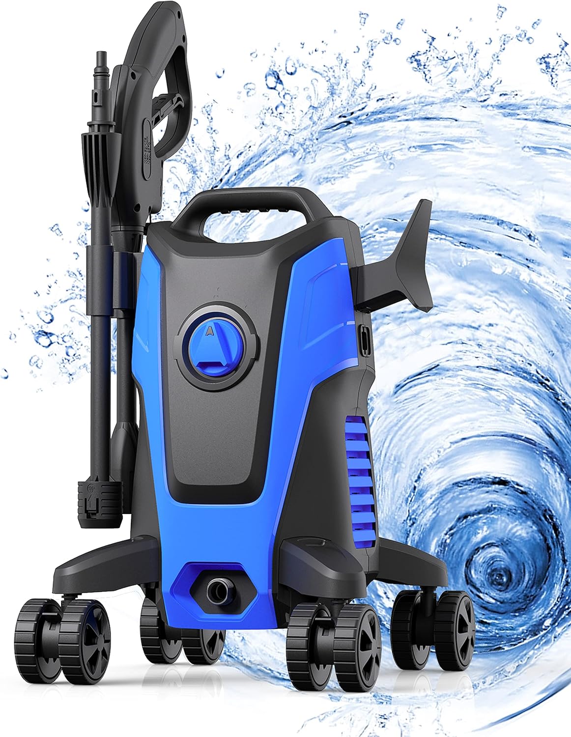Electric Pressure Washer Homdox 1950PSI Pressure Washer 1500W Power Washer High Pressure Cleaner Machine with Gimbaled Nozzle Foam Cannon,Best for Cleaning Homes, Cars, Driveways, Patios(Green)