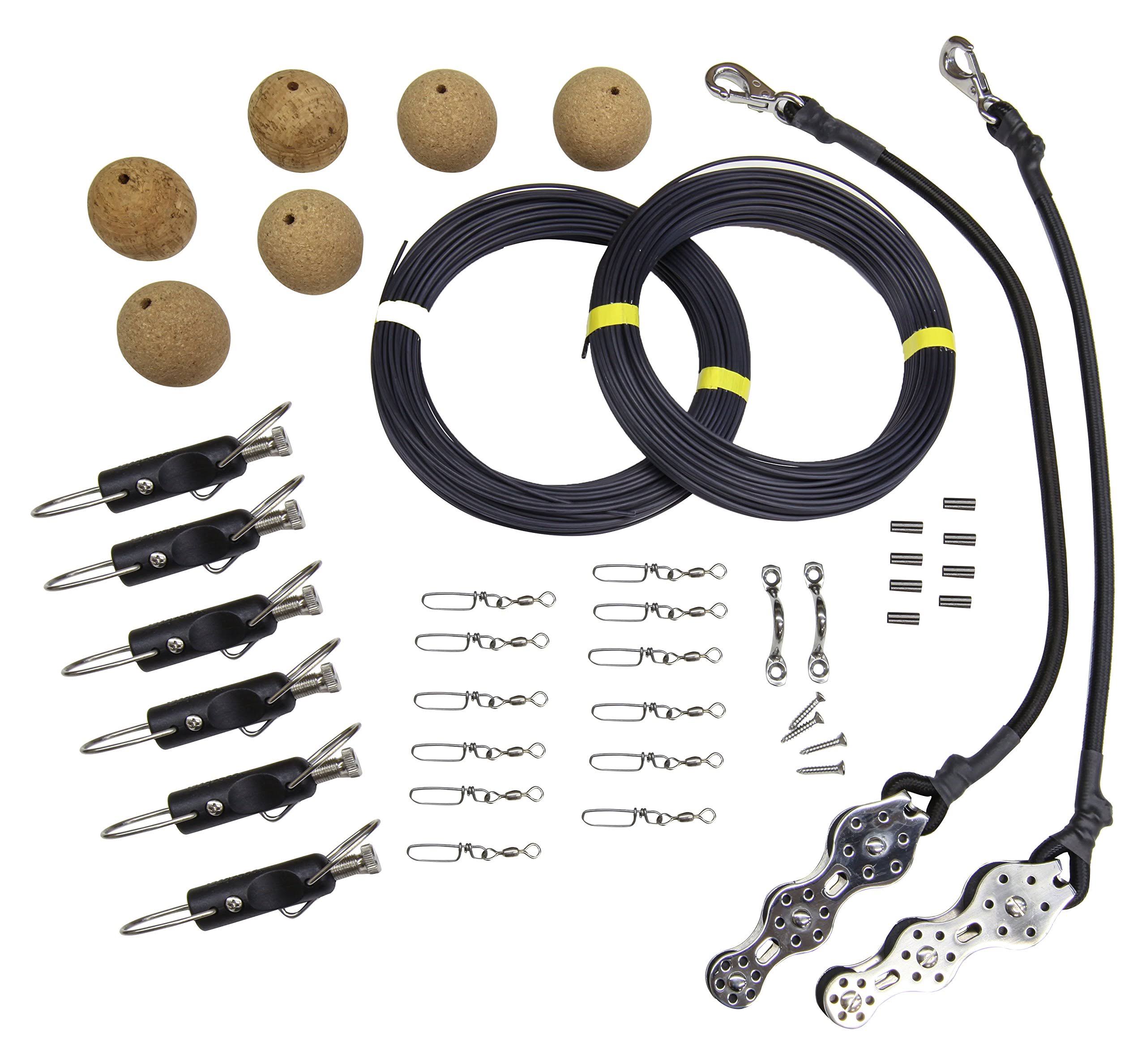 Tigress Triple Mono Rigging Kit - 400lb Black Mono