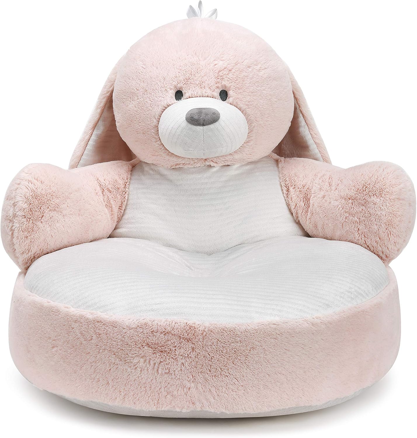 DEMDACO Polly Pink Puppy Large Children's Plush Stuffed Animal Chair