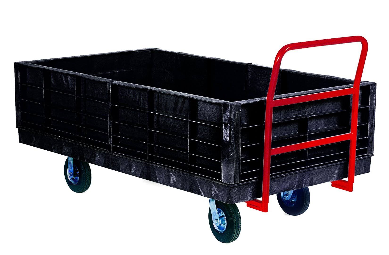 Rubbermaid FG9T0900BLA Platform Truck Side PANEL, Black