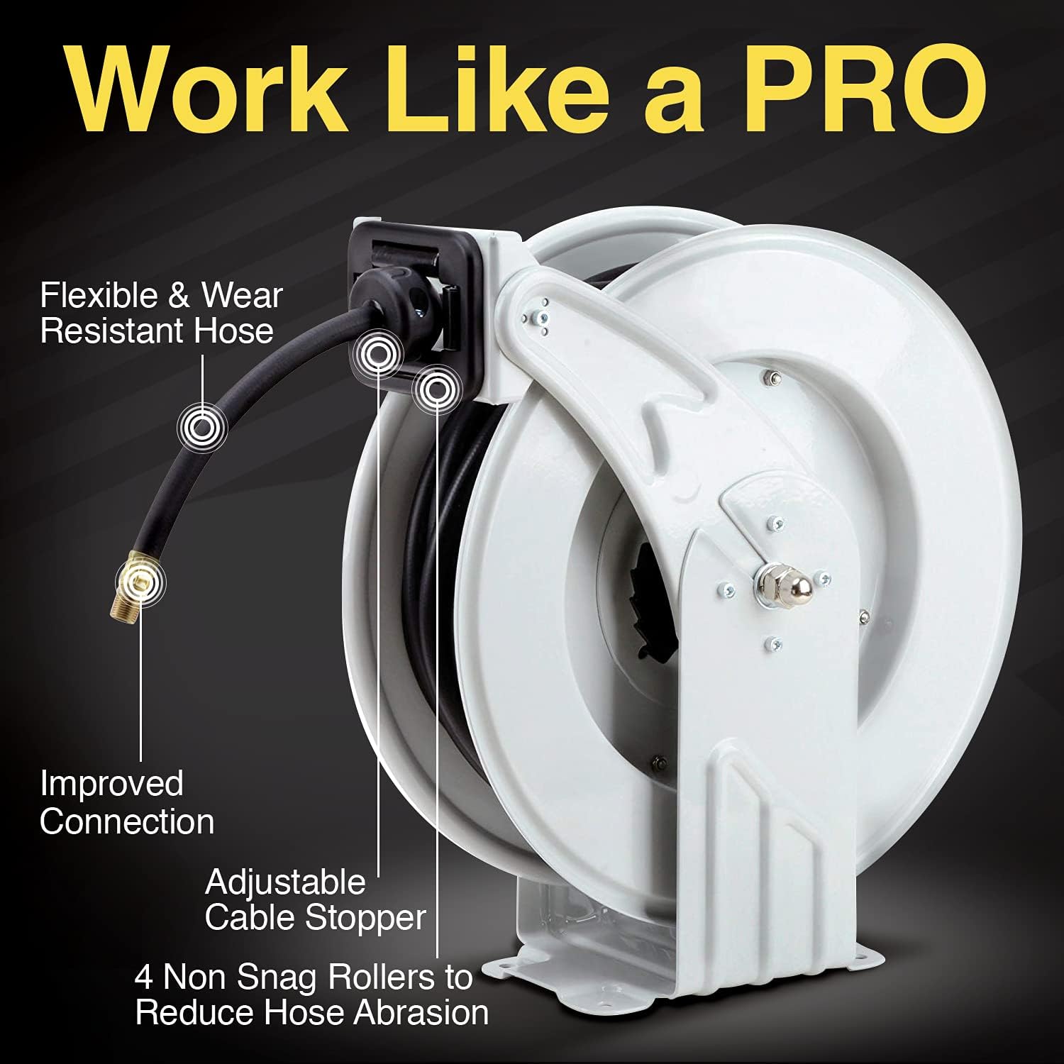 REELWORKS Air-Hose-Reel Retractable 3/8