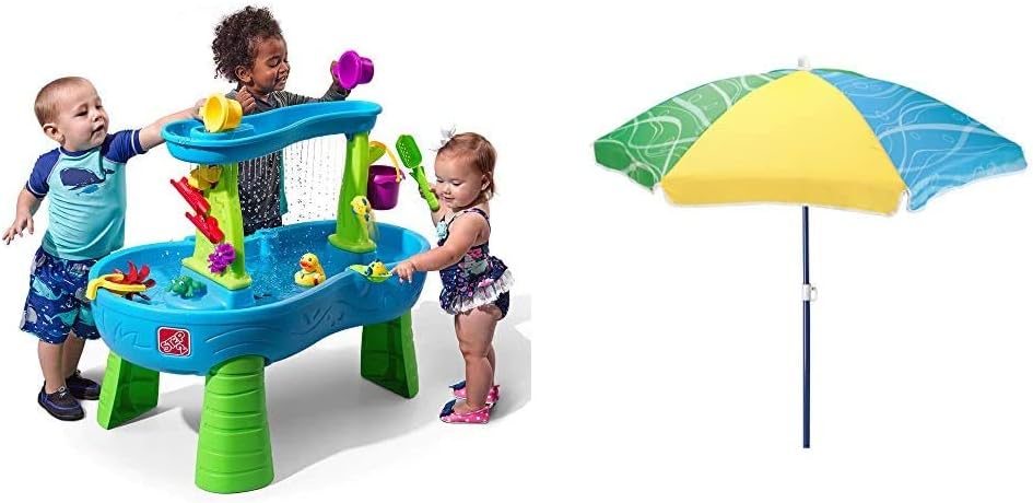 Step2 Rain Showers Splash Pond Water Table | Kids Water Play Table with 13-Pc Accessory Set