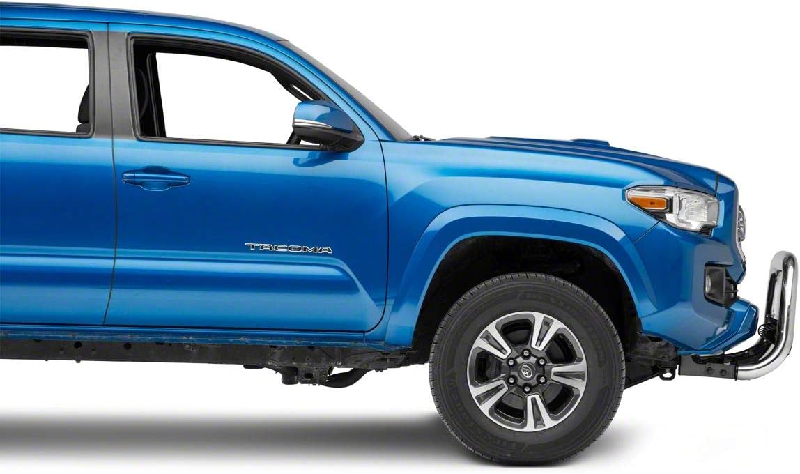 Barricade 3.50-Inch Bull Bar with Skid Plate and 20-Inch Dual Row LED Light Bar; Stainless Steel Compatible with 16-22 Tacoma