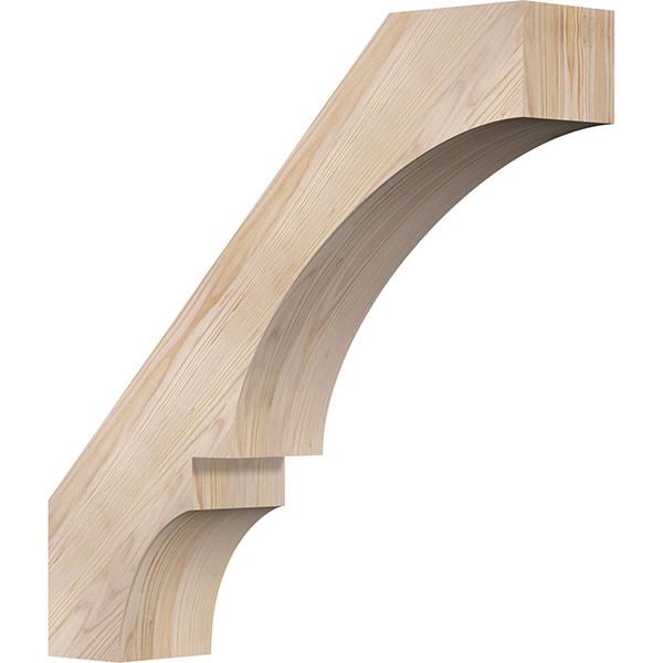 Ekena Millwork 5 1/2x22W x 26x22D x 26x22H Balboa Smooth Brace, Douglas Fir