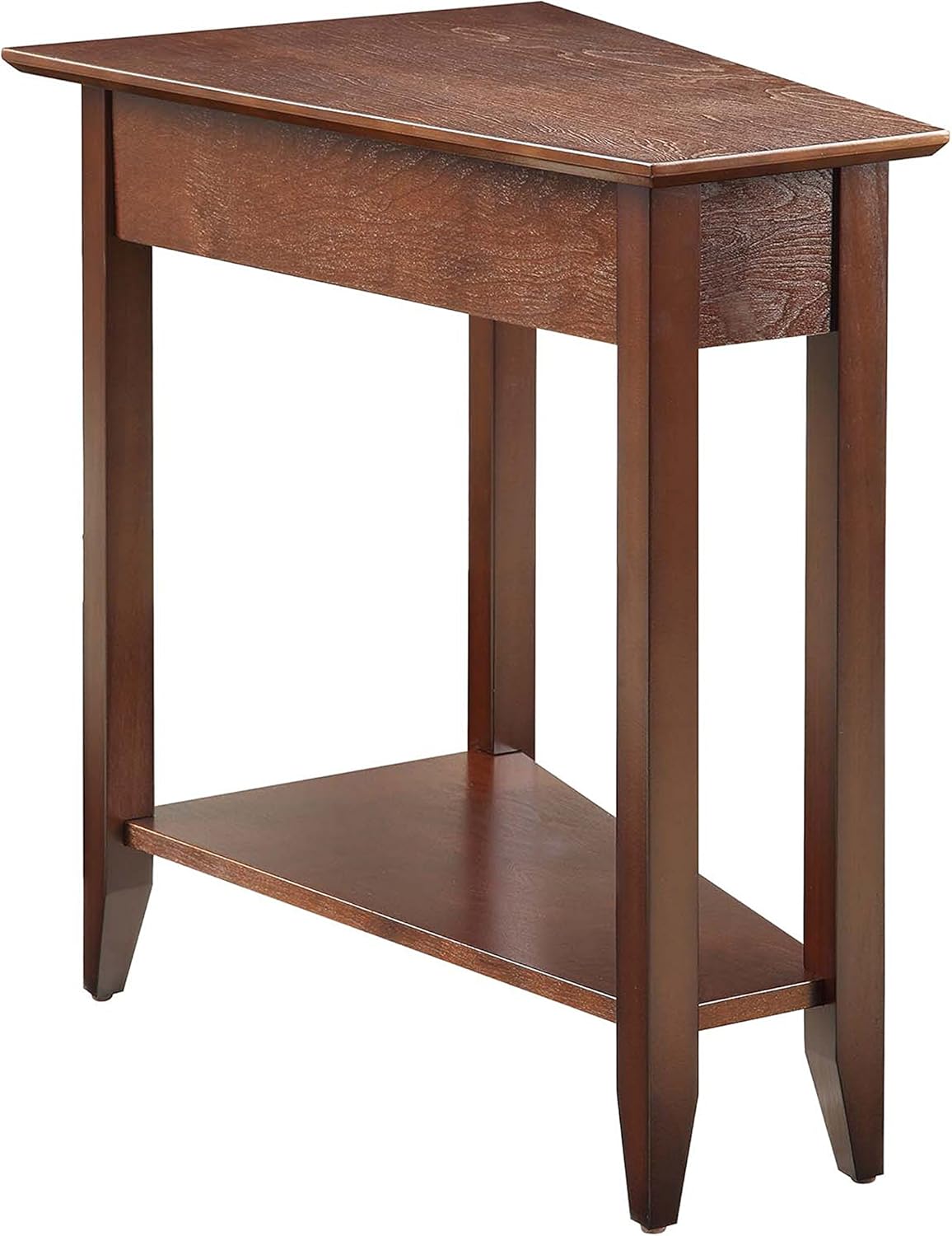 Convenience Concepts American Heritage Modern Wedge End Table, Black