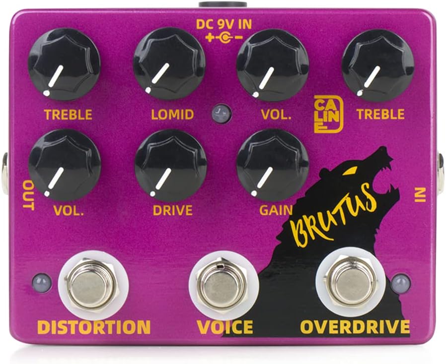 Caline DCP-02 BRUTUS Distortion Overdrive Effect Pedal Dual Guitar Pedal Pack of 2