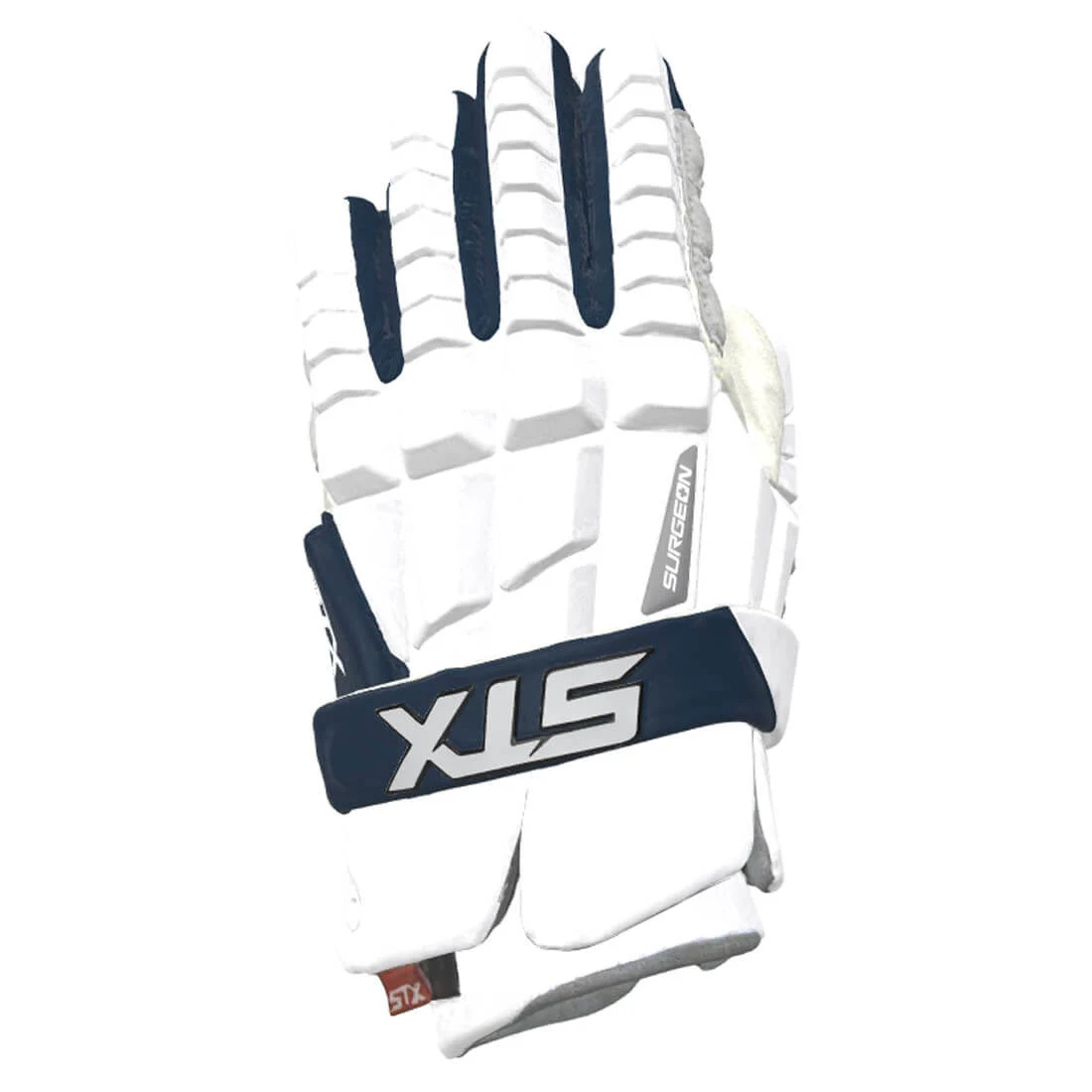 Lacrosse Unlimited STX Surgeon RZR Lacrosse Gloves - LG / 13 inch - Navy Blue, Navy (2010472)