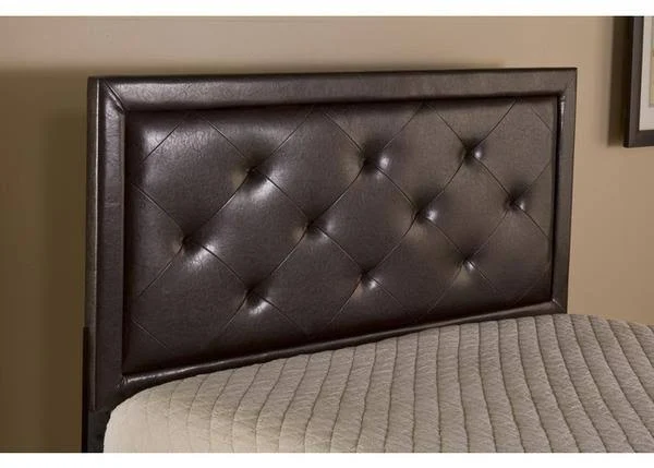 Hillsdale Becker Headboard with Rails - Black/Brown - Queen