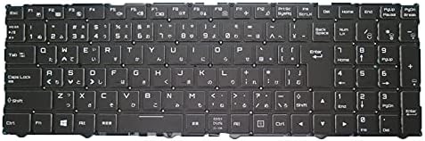 GAOCHENG Laptop Keyboard for CLEVO P970 P970RC P970RD P970RF P970EN P970RN P970ED P970EF Japanese JP NO Frame & with Backlit Pack of 2