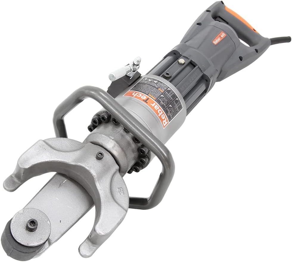 RebarTech 1-Inch Rebar Bender &ndash; Bending Speed of 2.5~3s, Max for #8 Rebar and Round Bar of Grade 75, Electric Hydraulic Bending Machine, 16~25mm(110V/1200w)