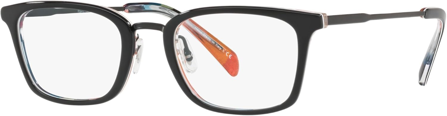 Paul Smith PM8266-1618 Eyeglasses STEPHENSON BLACK/ONYX/ARTISTS STRIPE W/DEMO LENS 50mm