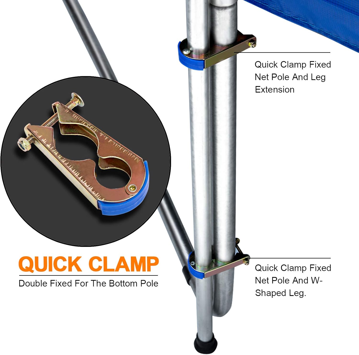 Exacme Outdoor Trampoline 16 15 14 12 10 Foot with Intra Enclosure Spring Cover Ladder, Heavy Duty, TUV Approved, 6181 C10-C16