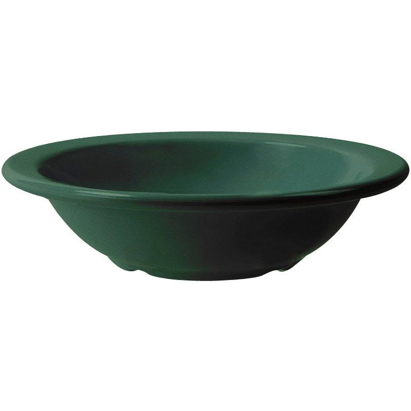 Supermel 5 oz 4.75 x 1.25 Rimmed Bowl Hunter Green Melamine,12 Packs