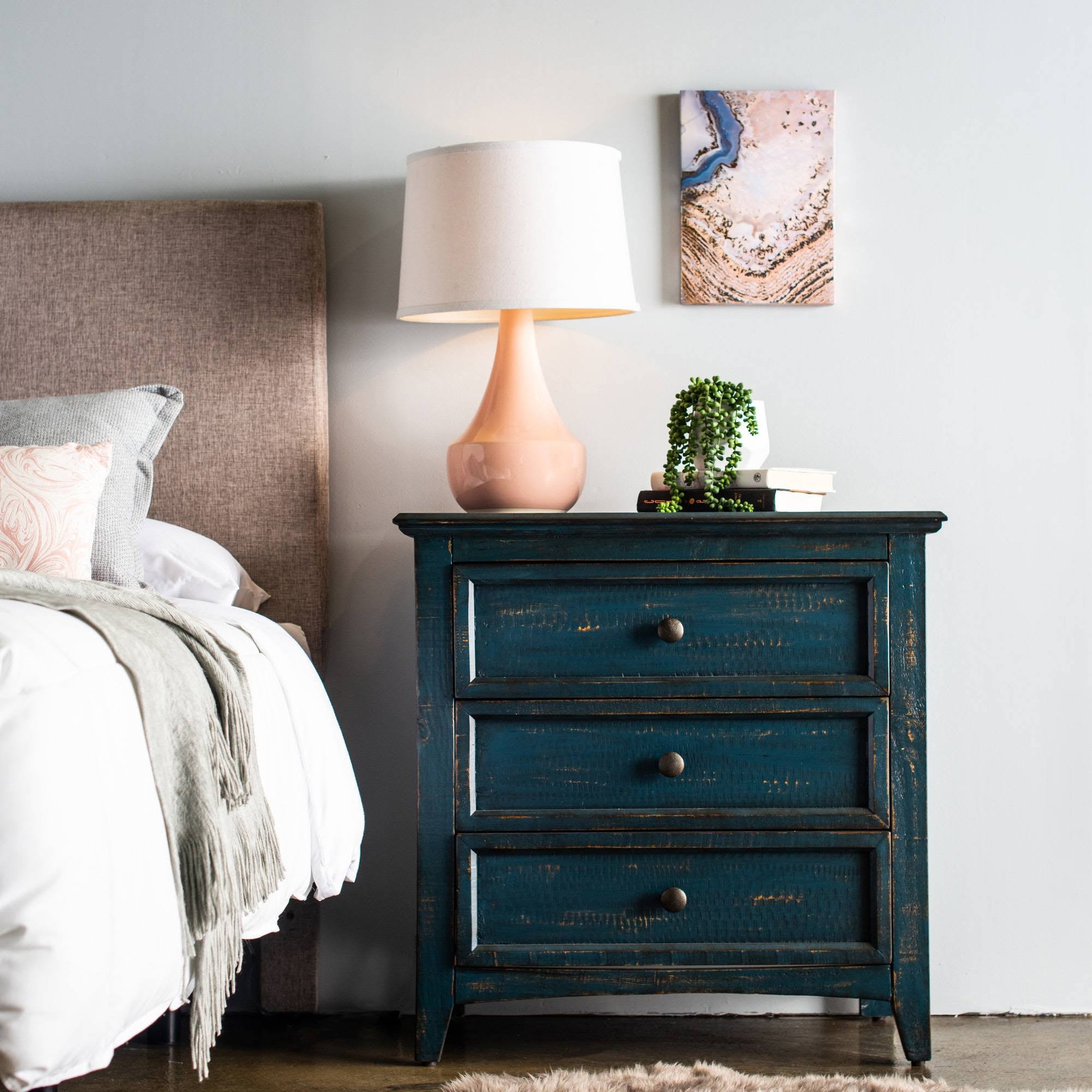 Picket House Furnishings Kendrick 3-Drawer Accent Chest (Blue)