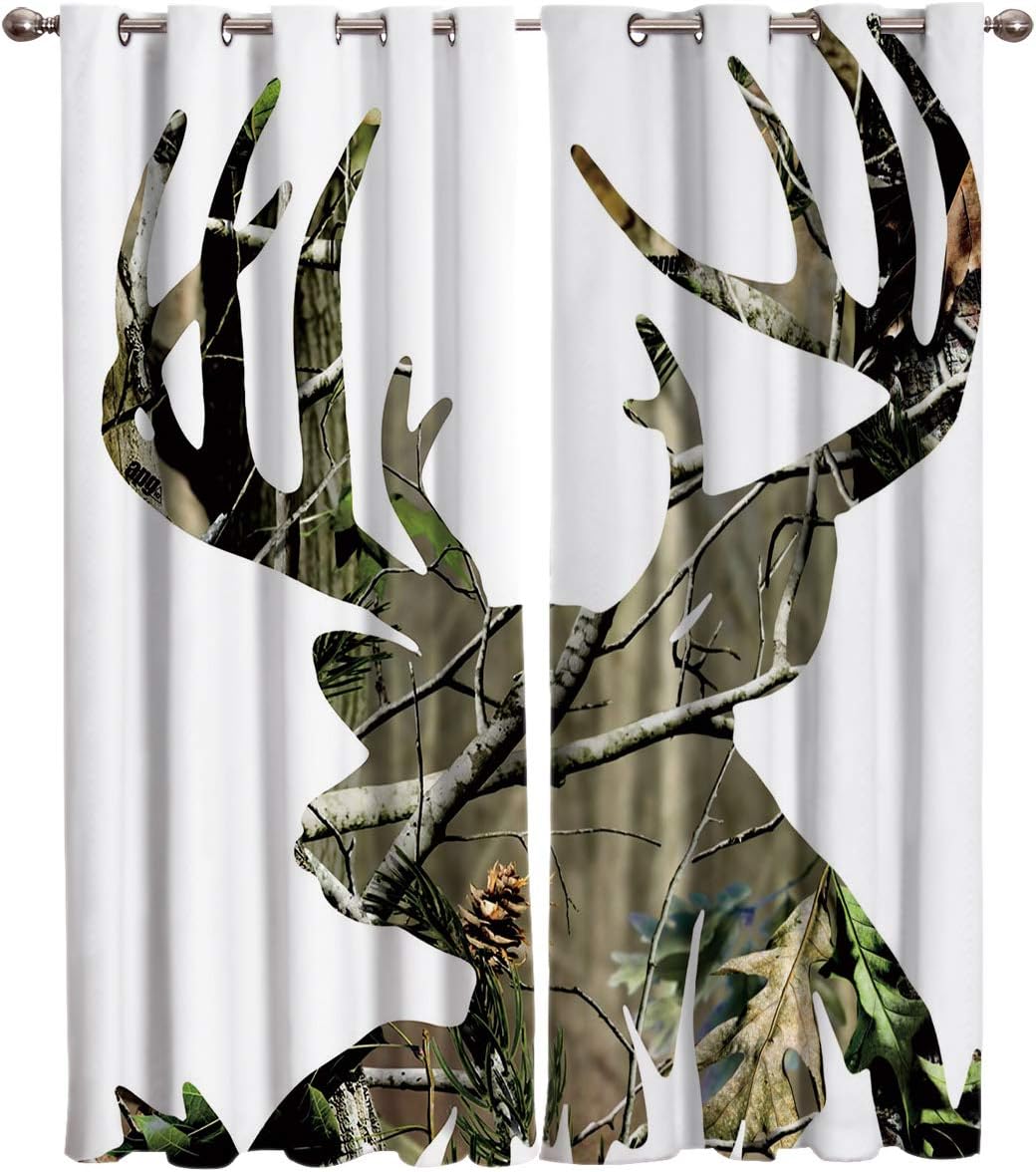 Blackout Curtains Thermal Insulated Vintage Barn Door Rustic Wood Countryside Room Drapes Window Curtain for Bedroom Living Room Set of 2 Curtain Panels Home Fashion 40x84inch