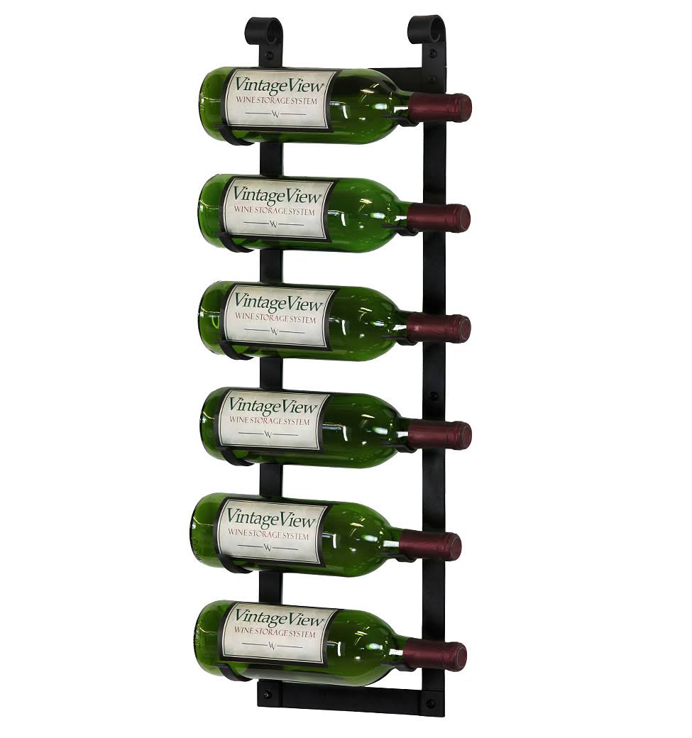 VintageView Le Rustique Wine Rack in Satin Black