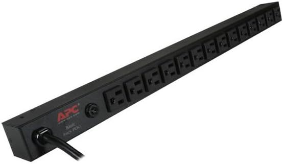 APC Rack Mount PDU, Basic 100V-120V/15A, (10) Outlets, 1U Horizontal Rackmount (AP9562) Pack of 2