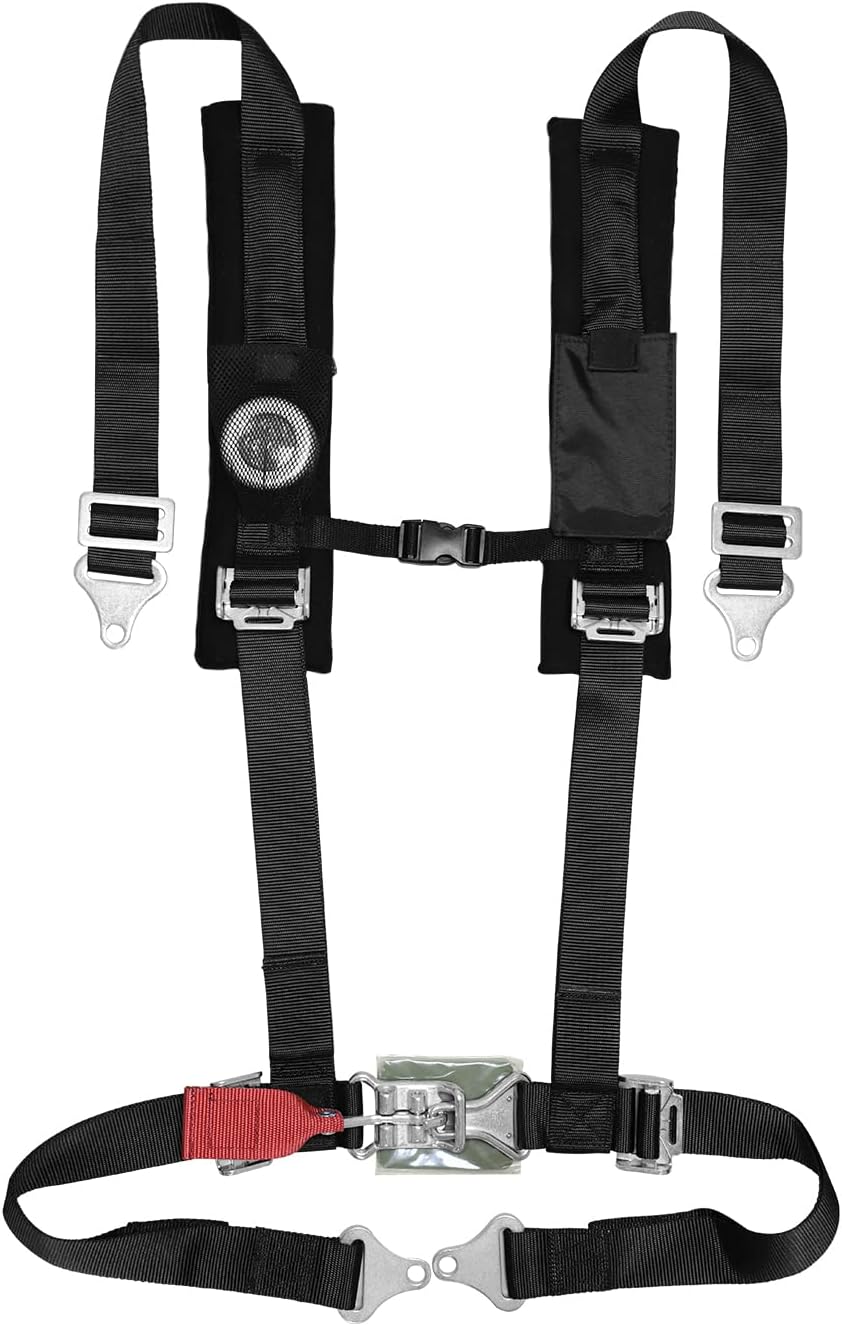 EXMIATOV 4 Point Safety Harness A114220, 2 Pack Seat Belt, 2
