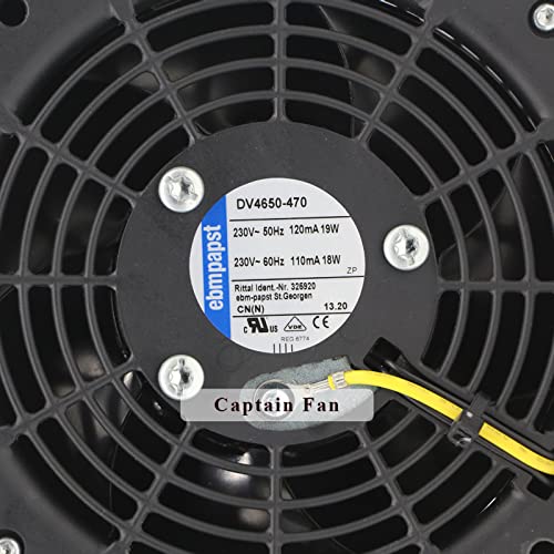 Ebmpapst DV4650-470 230VAC 120/110mA 120 * 120 * 38MM Axial Cooling Fan for Rittal Cabinet
