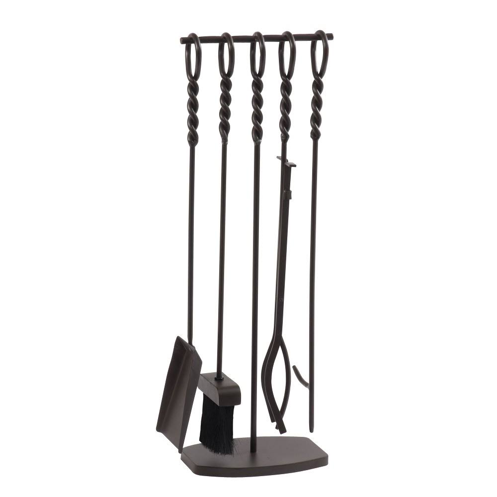 Pleasant Hearth FA078TL Waverly 5 Piece Fireplace Tool Set
