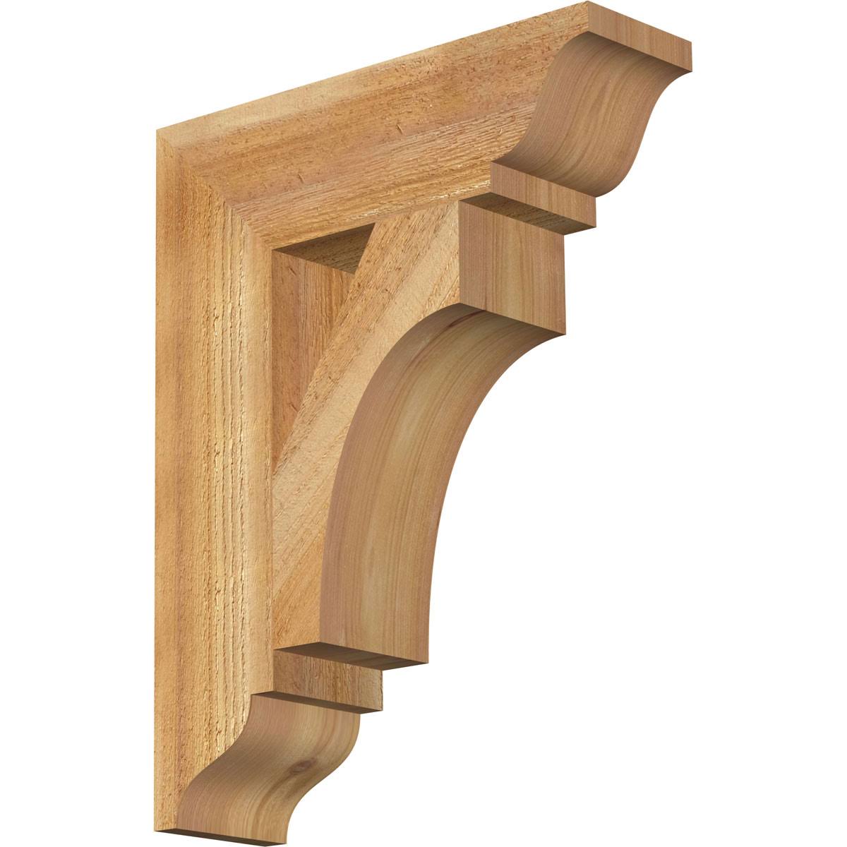 4x22W x 14x22D x 18x22H Westlake Traditional Rough Sawn BRACKET, Western Red Cedar