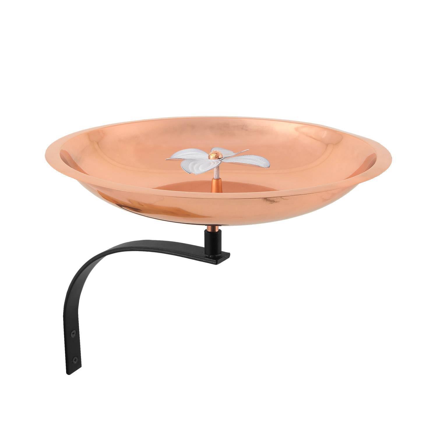 Achla Designs Dogwood Birdbath with Wall Mount Bracket