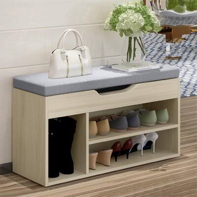 Simples Modern Shoe Storage Stool Fashion Sofa Bench Change Shoe Bench Shoe Rack Latitude Run