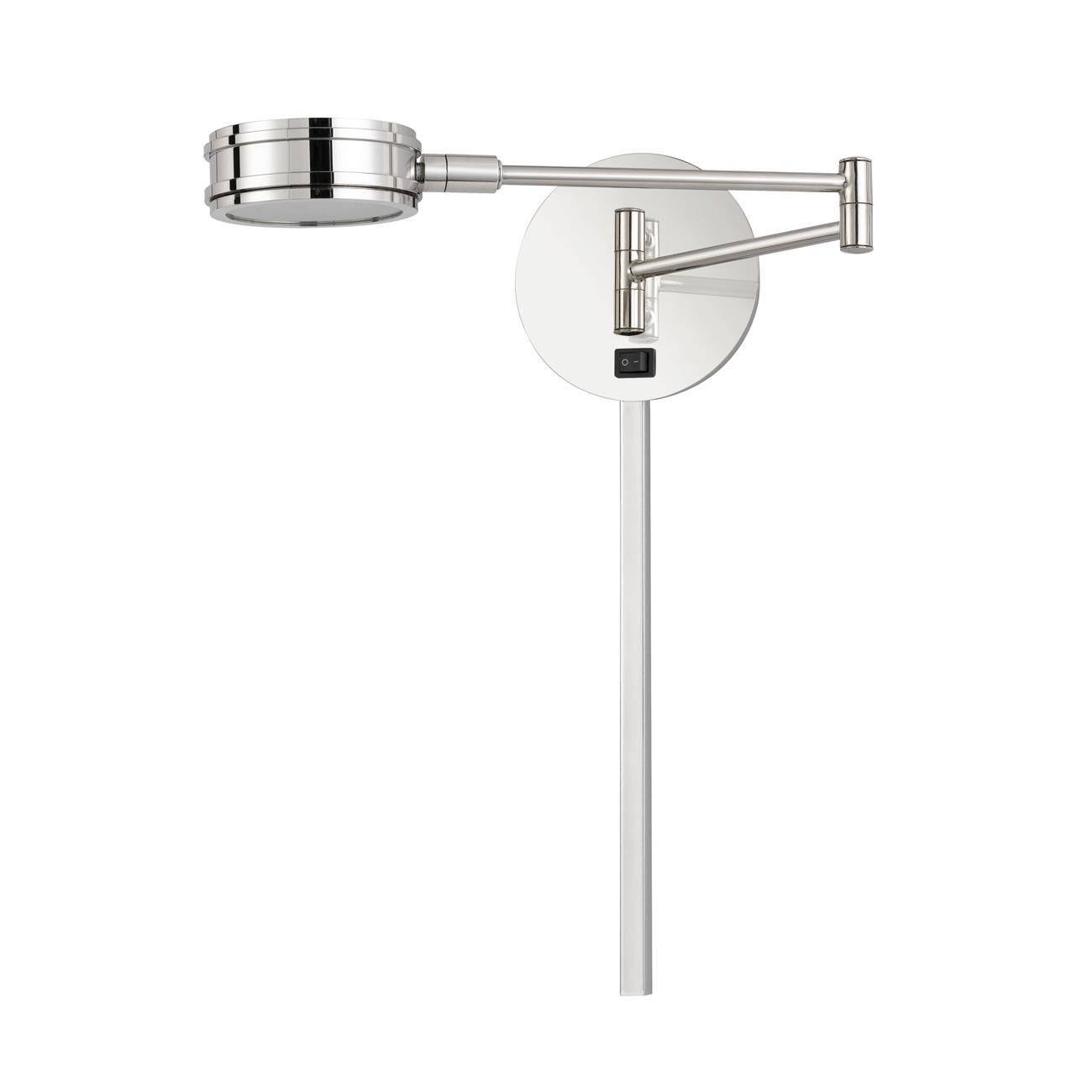 4.75x22 Integrated LED Villach Swing Arm Wall Lamp Chrome - Cal Lighting