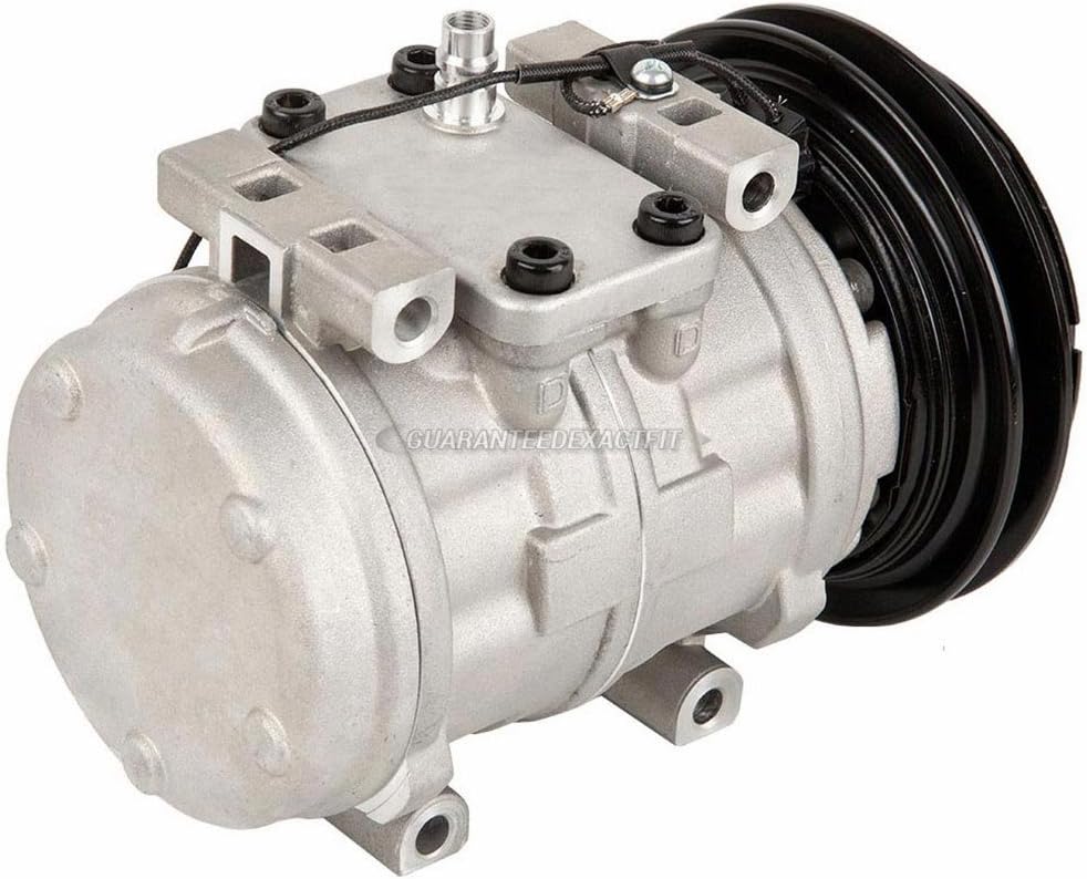 AC Compressor & V-Belt A/C Clutch For Toyota Hilux Pickup Truck 4Runner Celica Supra Corolla Van Replaces Denso 10P15C - BuyAutoParts 60-01287NA NEW
