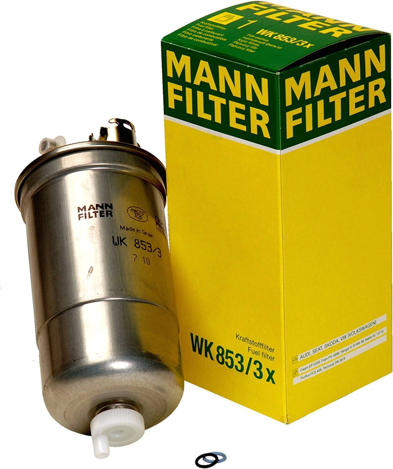 Mann-Filter WK 853/3 x Fuel Filter (Pack of 2)
