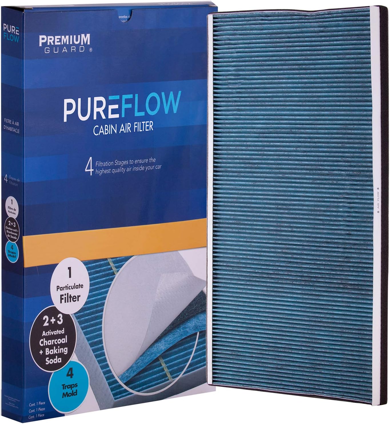 PureFlow HEPA Cabin Air Filter PC99505HX| Fits 2016-20 Tesla S Pack of 2