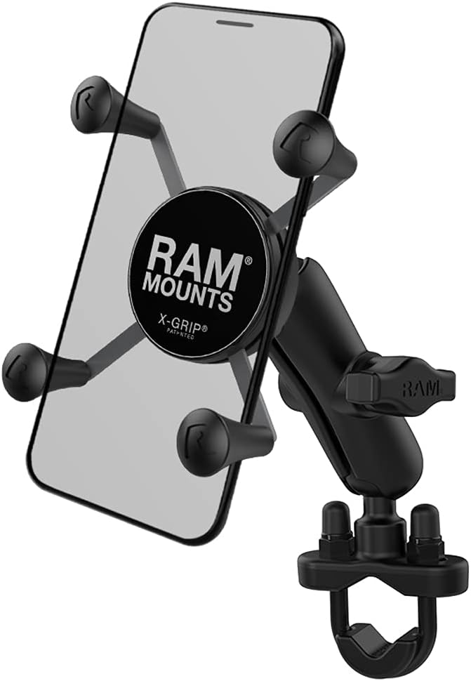 RAM MOUNTS X-Grip Phone Mount with Handlebar U-Bolt Base Pack of 2