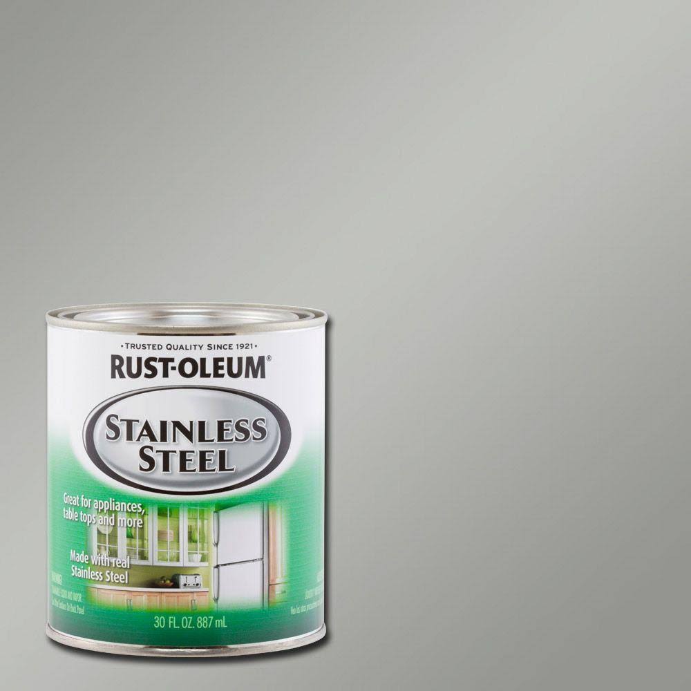 Rust-Oleum Specialty 30 oz. Metallic Stainless Steel Interior/Exterior Paint (2-Pack), Silver