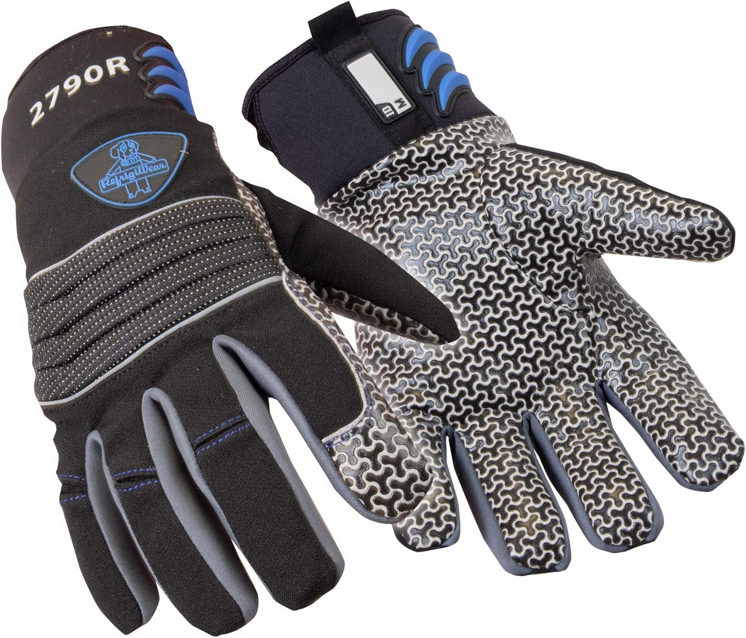 RefrigiWear Insulated ArcticFit Max Gloves with Polar Fleece Liner Impact Protection and Silicone Grip