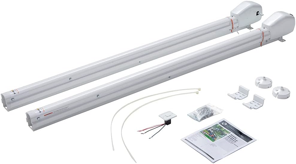 Standard 12V Universal Awning Hardware Kit for 5th Wheel RVs, Travel Trailers and Motorhomes, Black