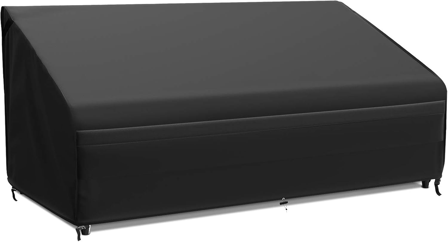 MR. COVER Waterproof Outdoor Sofa Cover, Patio Furniture Cover, 78W x 34D x 34H Inches, Strong & Sturdy, Classic Black, Nuits Series